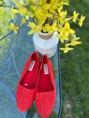 Red Women's Slip-On Flats